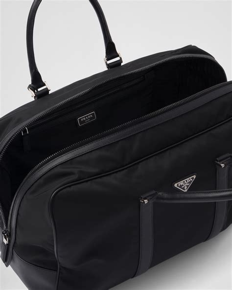 prada jaehyun re-nylon and saffiano leather duffle bag|prada re nylon duffle bag.